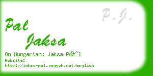 pal jaksa business card